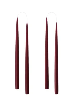 Kruunukynttilä pitkä 35cm, light bordeaux