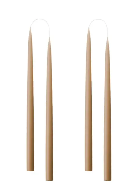 Kruunukynttilä pitkä 35cm, nougat