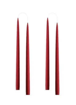 Kruunukynttilä pitkä 35cm, tummanpunainen