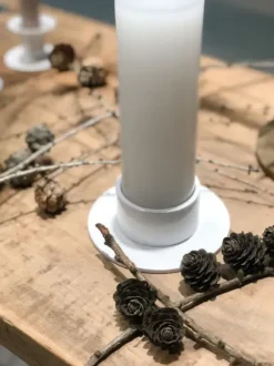 KunstIndustrien The Circle kynttilänjalka 5 cm, valkoinen