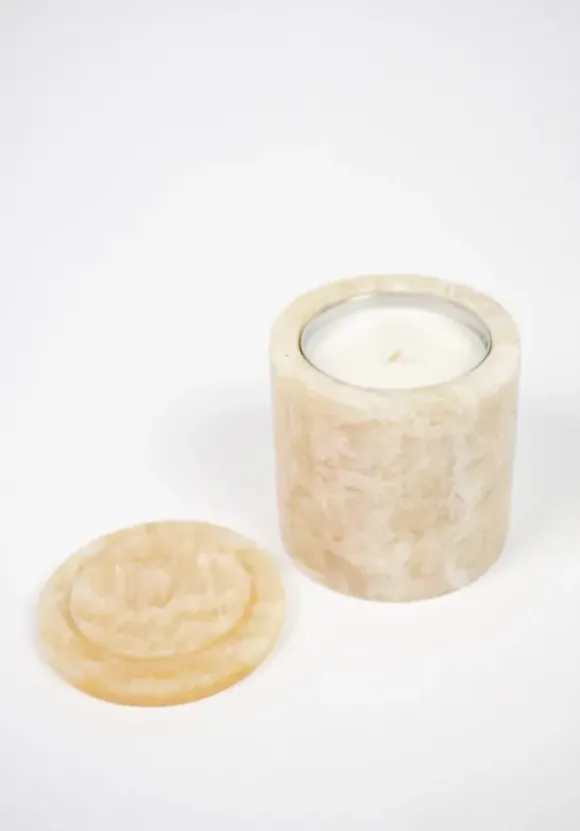 Mauro tuoksukynttilä marmorikupissa, cashmere