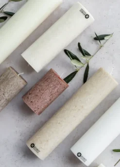 Oliiviöljykynttilä 6 cm x 10cm, hazelnut