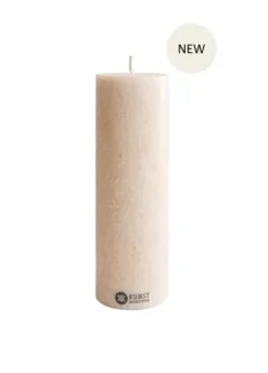 Oliiviöljykynttilä 6x18cm, sand
