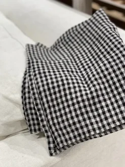 Olsson & Jensen - Vipa ruudullinen keittiöpyyhe pellavaa