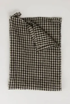 Olsson & Jensen - Vipa ruudullinen keittiöpyyhe pellavaa