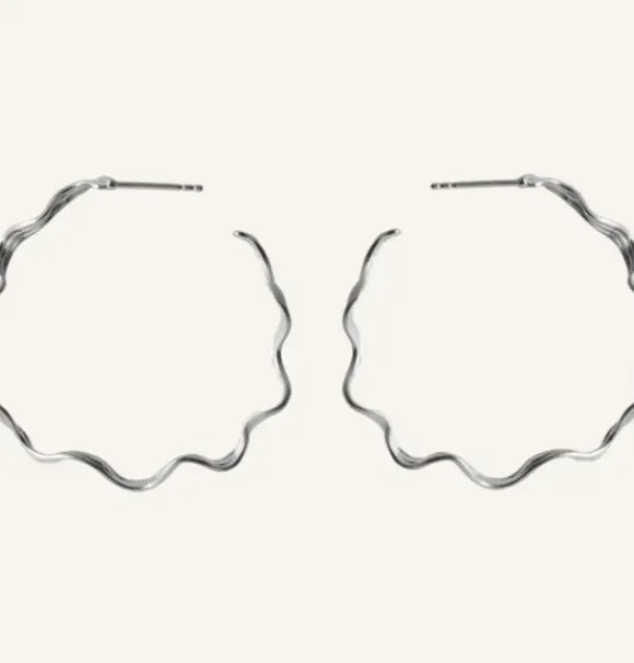 Pernille Corydon - Large Hellir Hoops, hopea