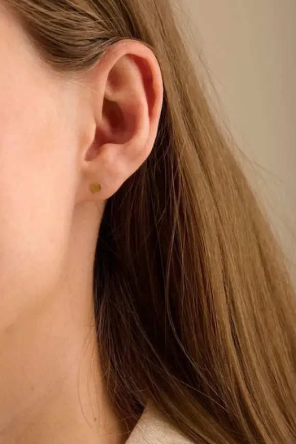 Pernille Corydon - Mini Heart nappikorvakorut, kulta