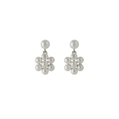 Pernille Corydon - Ocean Bloom korvakorut, hopea