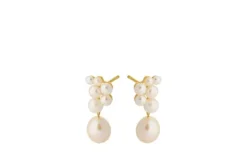 Pernille Corydon - Ocean Treasure nappikorvakorut, kulta