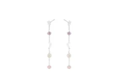 Pernille Corydon - Pastel Dream ketjukorvakorut, hopea