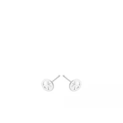 Pernille Corydon - Peace nappikorvakorut, hopea