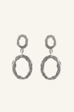 Pernille Corydon - Shadow Storm korvakorut, hopea