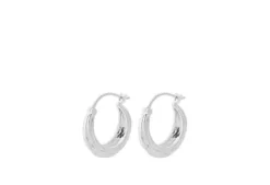 Pernille Corydon - Small Coastline Earrings 16mm, hopea