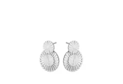 Pernille Corydon - Small Starlight Earrings 20mm, hopea