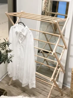 Pesuliisu - puinen pyykkiteline, leveä