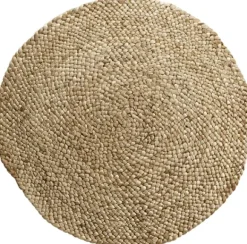 Pyöreä juuttimatto