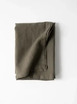 Pöytäliina pellavaa 145x270, taupe