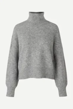 Samsoe&Samsoe - Nola pooloneule, grey melange