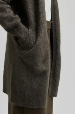 Second Female - Brook pitkä neuletakki, chocolate chip