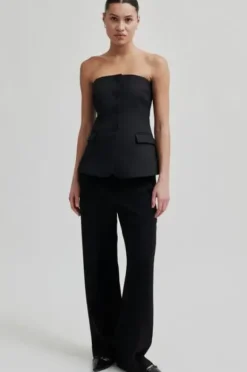 Second Female - Fique Classic Trousers, black