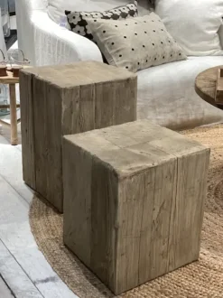 Snowdrops Copenhagen - kuutio puujakkara/pöytä 50, natural