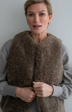 Tekoturkisliivi, taupe