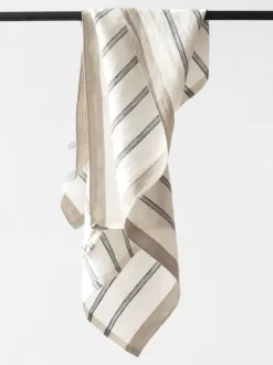 Tell Me More - Keittiöpyyhe Maya pellavaa, navy stripe