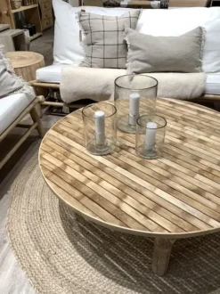 Tine K Home - bambuinen pyöreä sohvapöytä 100cm