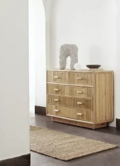 Tine K Home - Palma rottinkilaatikosto leveä, 5 laatikkoa