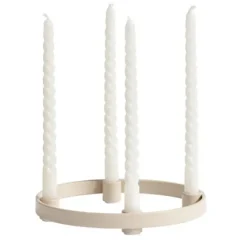 Tine K Home - rengaskynttelikkö S 18cm, hiekka