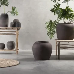 Tine K Home - saviruukku XL, ruskea