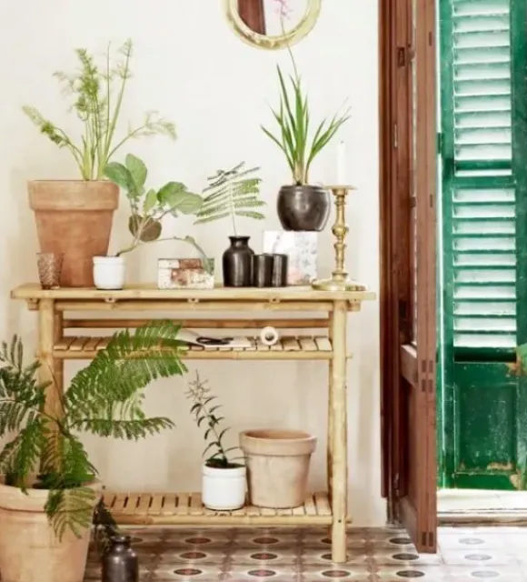 Tine K Home bambuinen sivupöytä, 90x37x76 cm