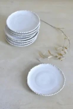 Tuias - helmilautanen Ø12cm, valkoinen