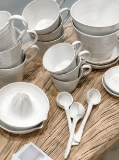 Tuias - Keraaminen kukkaruukku, valkoinen