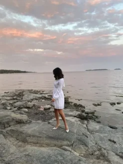 Umi mekko short, white