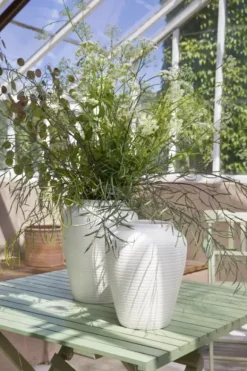 Willow maljakko H45 cm, valkoinen